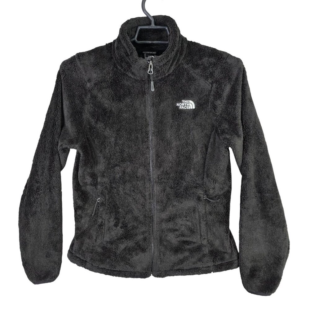 Womens North Face Black Fleece Osito Jacket Full Zip Long Sleeve Polyester M